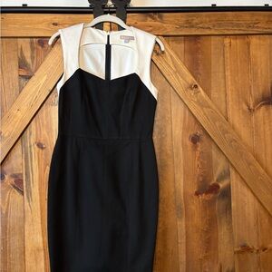 Banana Republic Strapless Black and White Dress